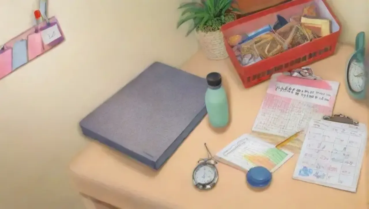 Un fondo vibrante de una cocina limpia y ordenada con luz brillante y detalles de control de plagas