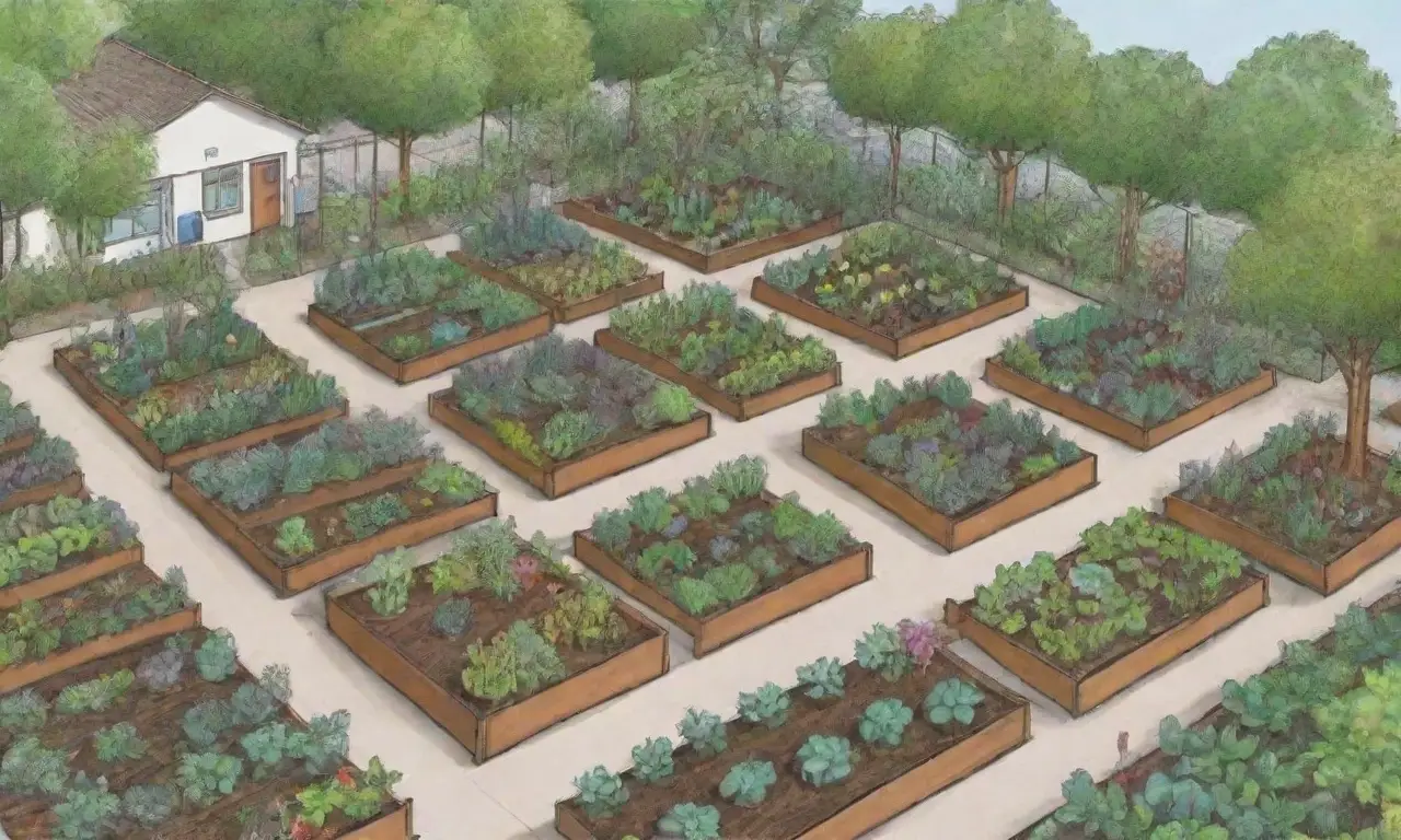 Diseño de jardines escolares urbanos sostenibles para educación y comunidad
