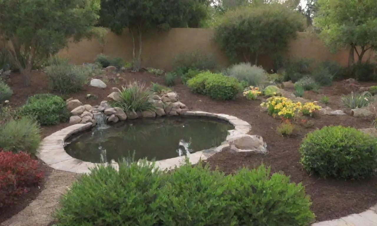 La conservación del agua en jardines incluye mulching