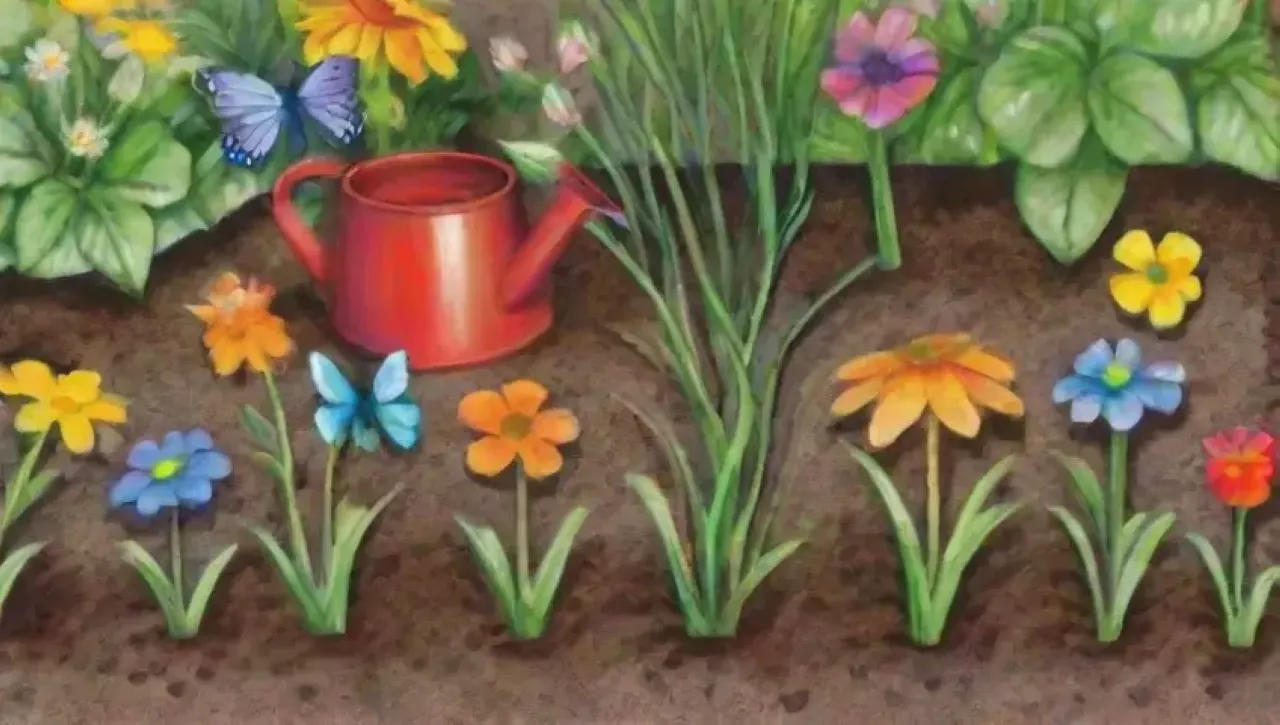 Un jardín vibrante y lleno de vida