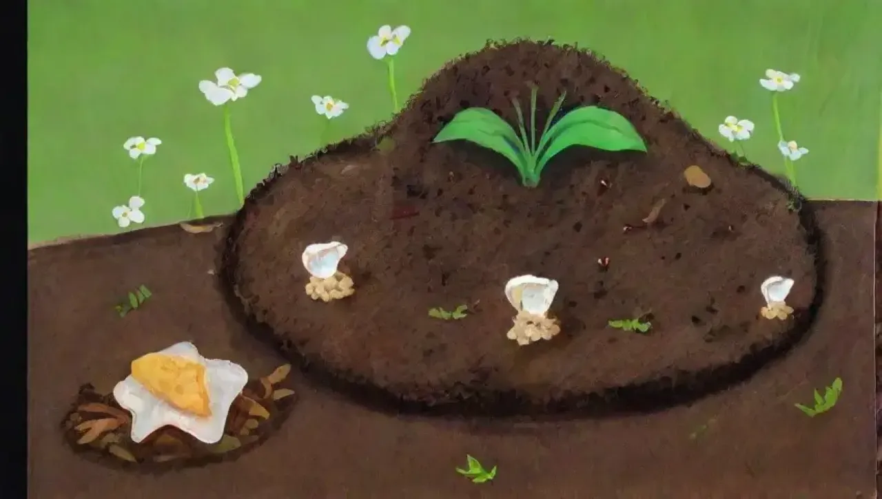 Un compost vibrante y rico en nutrientes, lleno de vida y transformación