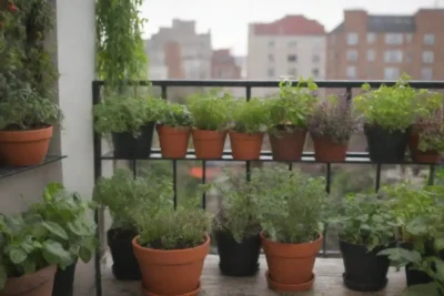 Guía para un jardín urbano en balcón con plantas vibrantes y vegetales frescos