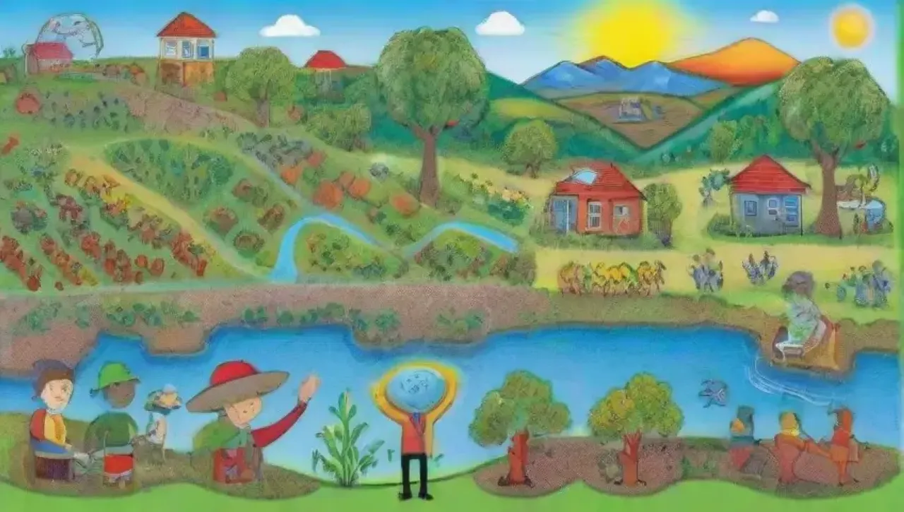 Un mundo vibrante y diverso que promueve la sostenibilidad y la colaboración
