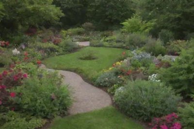Jardines verdes y vibrantes que promueven la sanación y el bienestar a través de la naturaleza