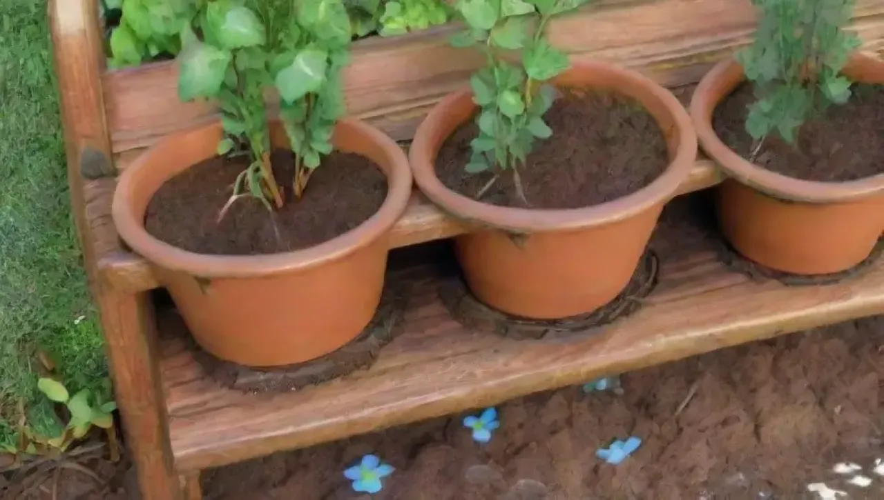 Un jardín vibrante y sereno lleno de vida y color