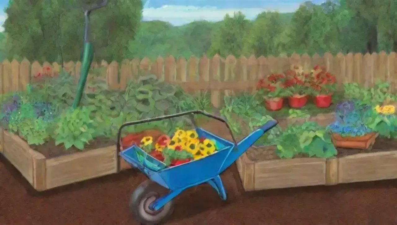 Un jardín vibrante y lleno de vida