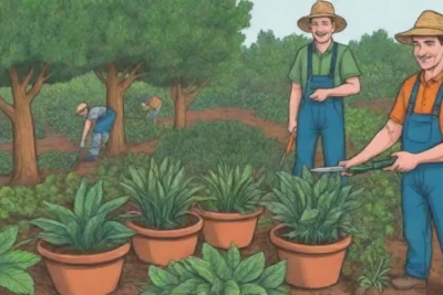 Plantas hermosas y coloridas con técnicas de poda efectivas en un entorno natural