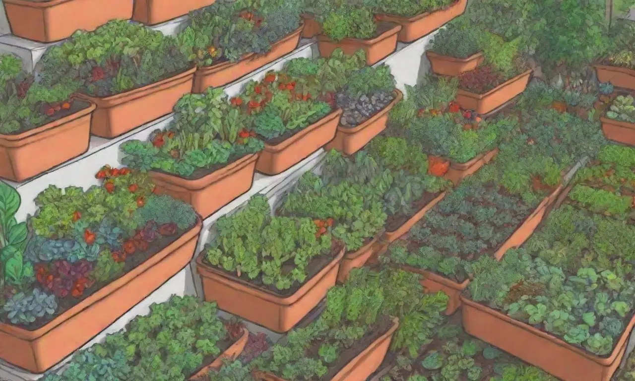 Jardinería vertical: espacio eficiente y estética con vegetales vibrantes y técnicas sostenibles