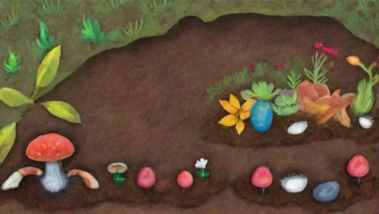 Un ecosistema vibrante y diverso florece con vida en la tierra
