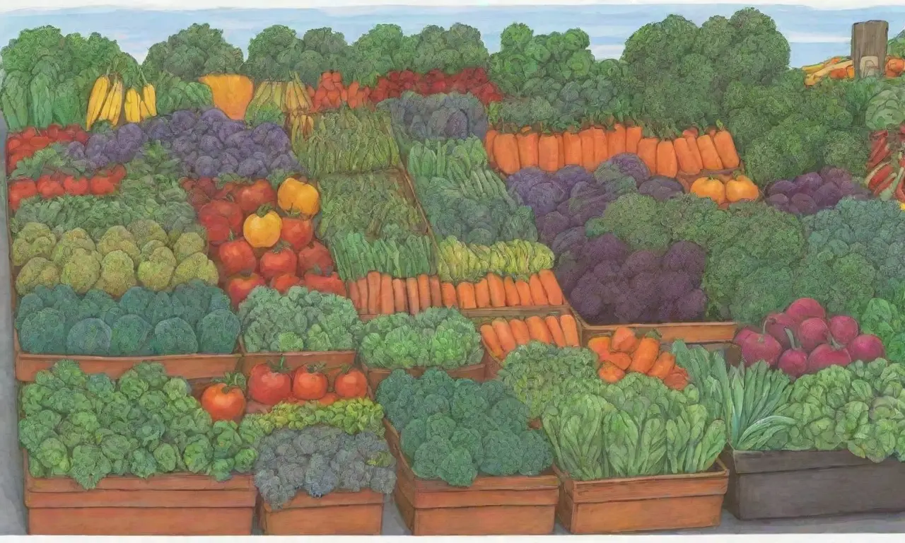 Huerta invernal de vegetales coloridos y resistentes al frío con diseño atractivo y consejos prácticos