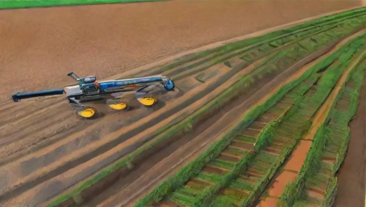 Innovación tecnológica en paisajes agrícolas vibrantes