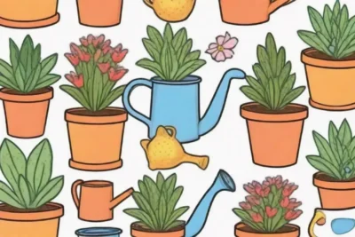 Plantas coloridas requieren riego