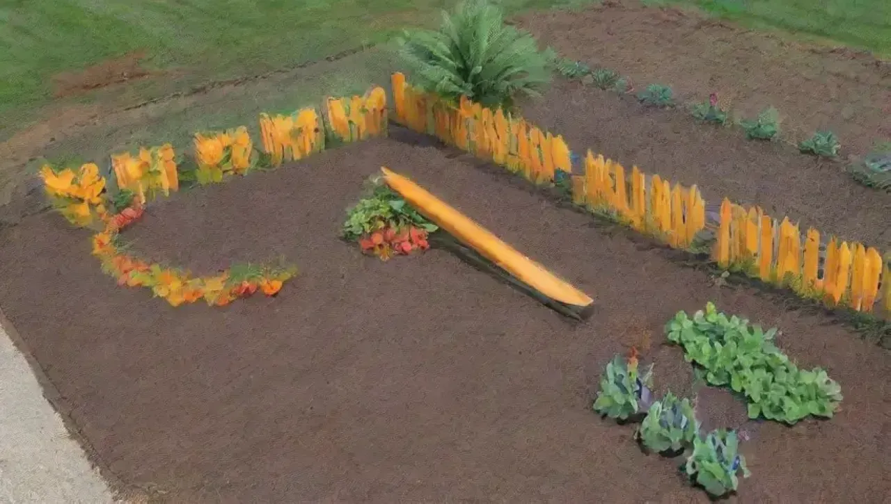 Un jardín vibrante lleno de vida y color