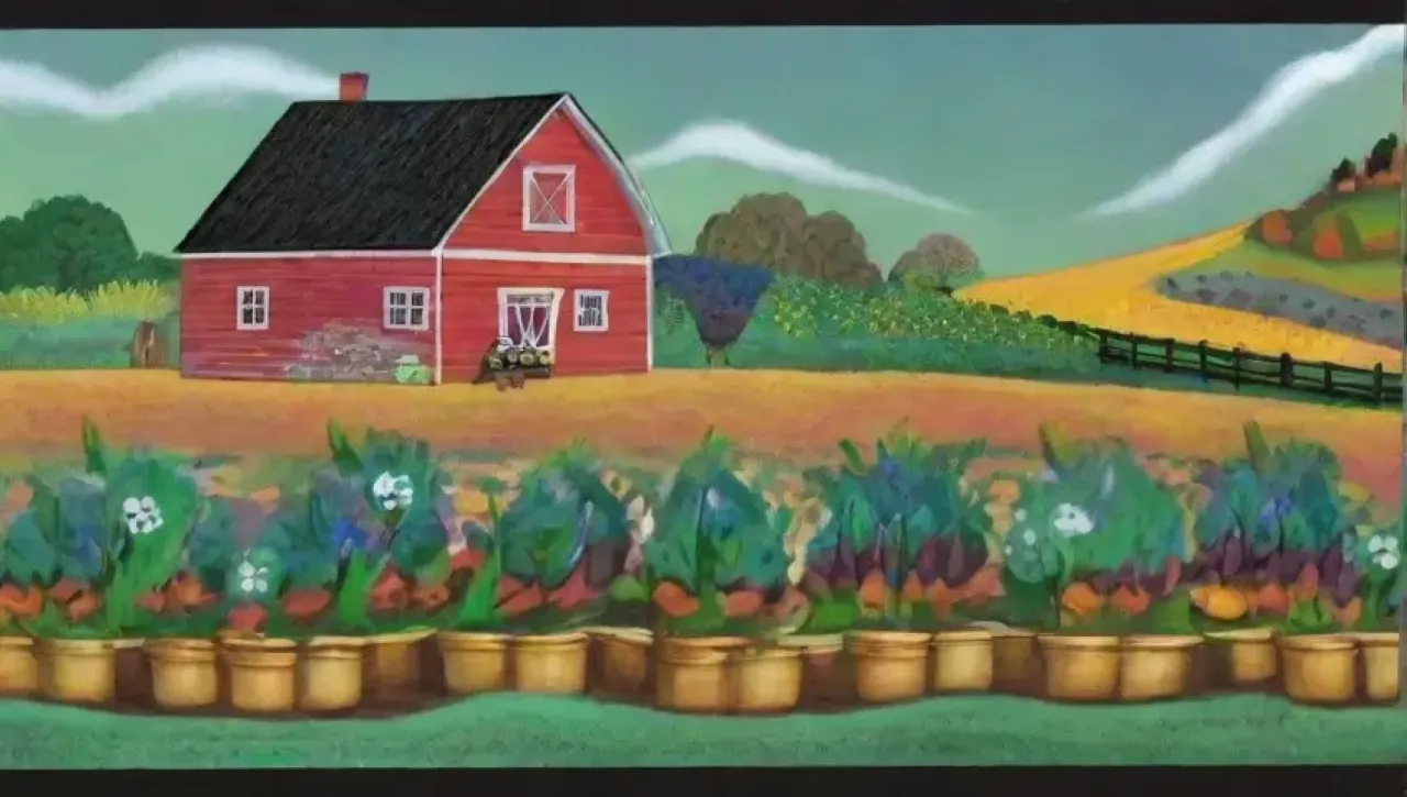 La naturaleza muestra un ciclo vibrante de vida con campos, cultivos, estaciones y cosechas