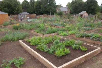 Crear un jardín comunitario con voluntarios