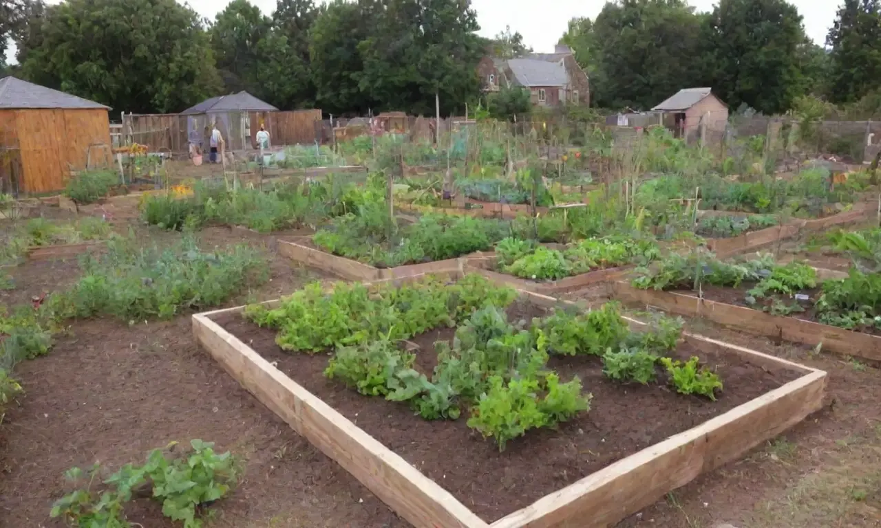 Crear un jardín comunitario con voluntarios