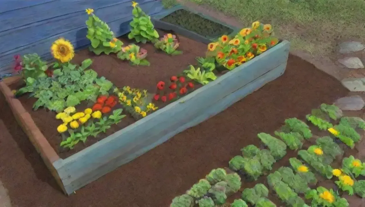 Un jardín vibrante y lleno de vida promete una cosecha abundante