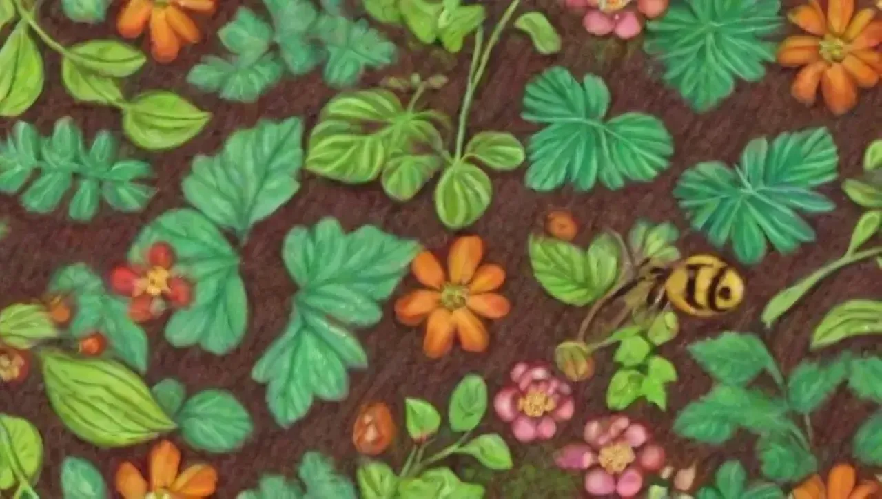 Un jardín vibrante y diverso refleja la belleza de la naturaleza y la curiosidad científica