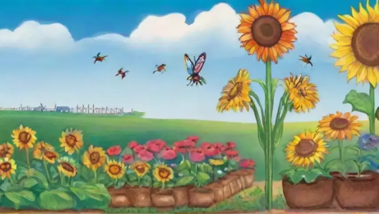 Un jardín vibrante despierta a la vida en primavera