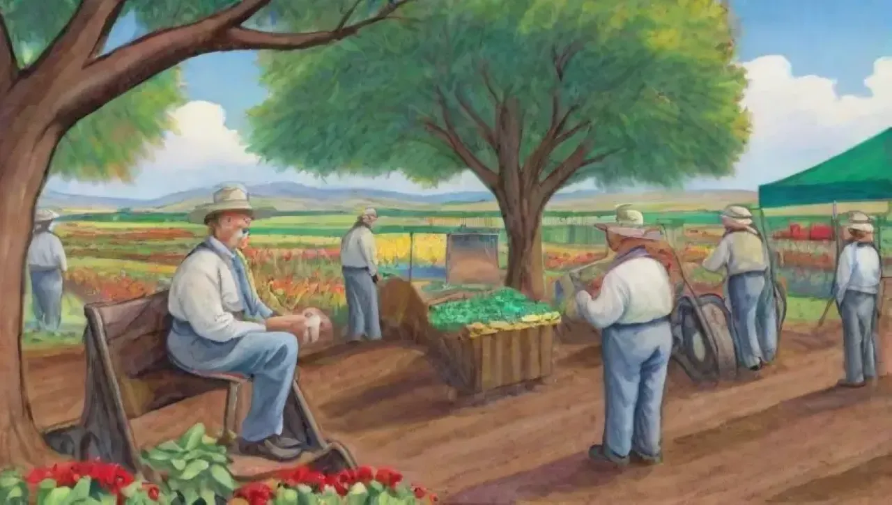 Un vibrante paisaje agrícola con comunidades unidas y prácticas sostenibles