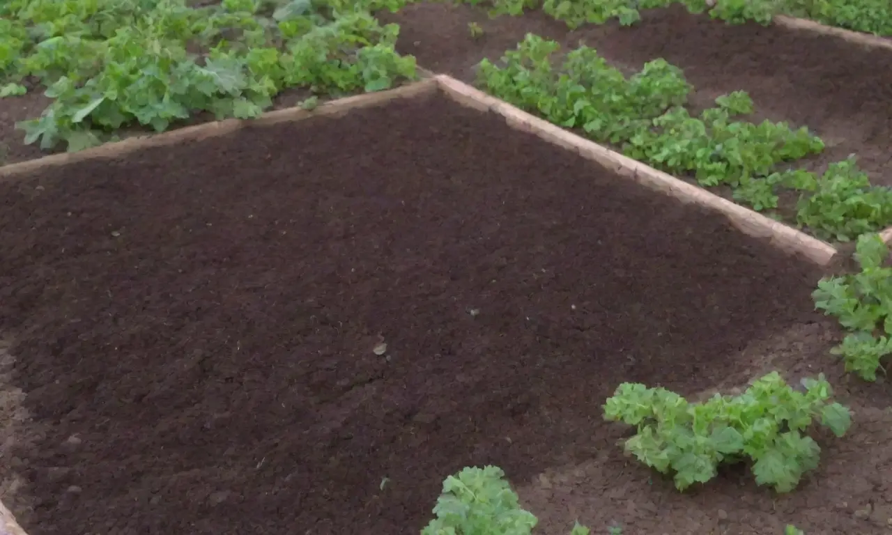 Preparación del suelo para un huerto comunitario de verduras de raíz