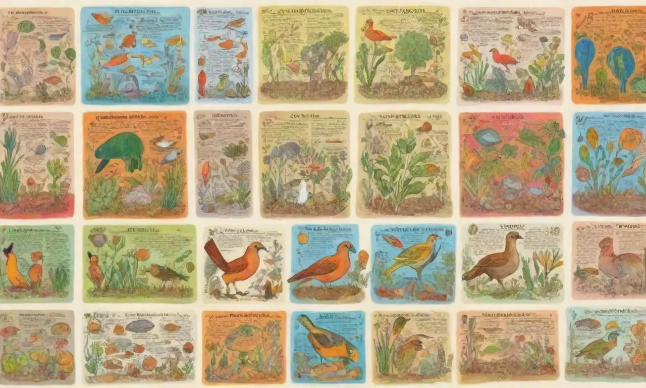 Gráficos coloridos sobre semillas, conservación y prácticas sostenibles