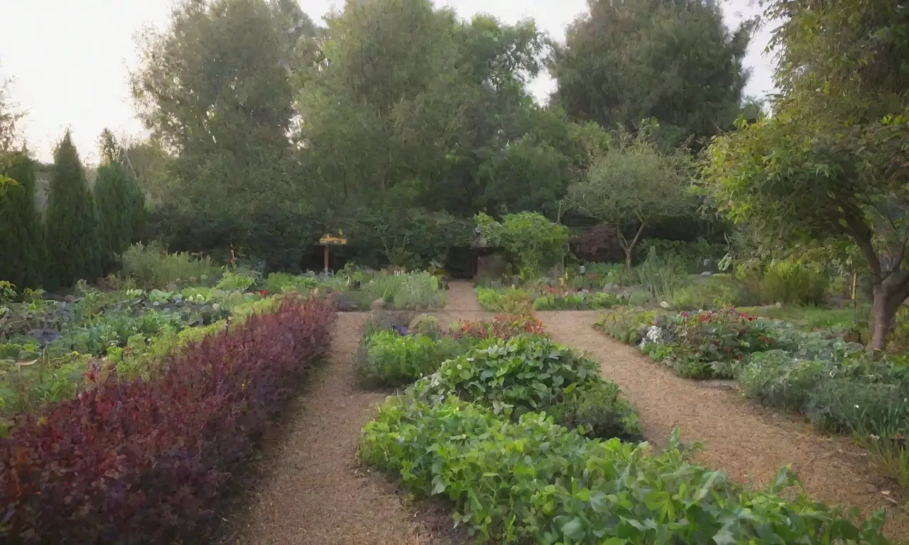 Jardines híbridos con prácticas sostenibles y diseño ecológico