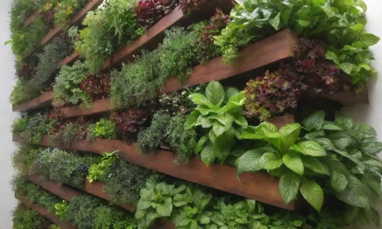 Diseño de jardines verticales hidroponicos con plantas vibrantes para un urbanismo sostenible y de fácil mantenimiento