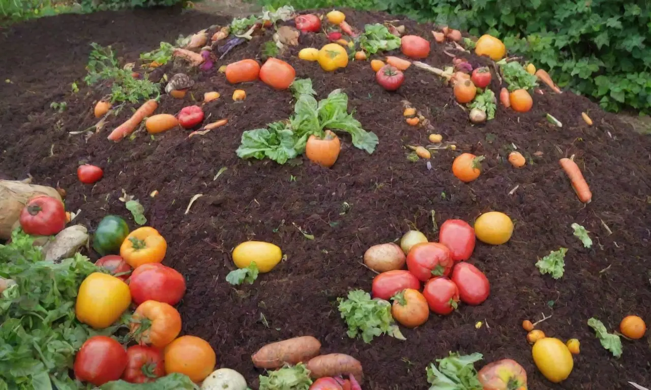 Guía fácil con ilustraciones para un compost colorido y cultivo de vegetales vibrantes