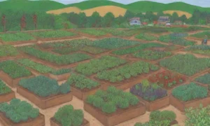 Campos verdes vibrantes y sostenibles con prácticas ecológicas y diversidad