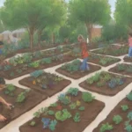 Jardines accesibles que conectan a la comunidad entre risas y cosechas compartidas