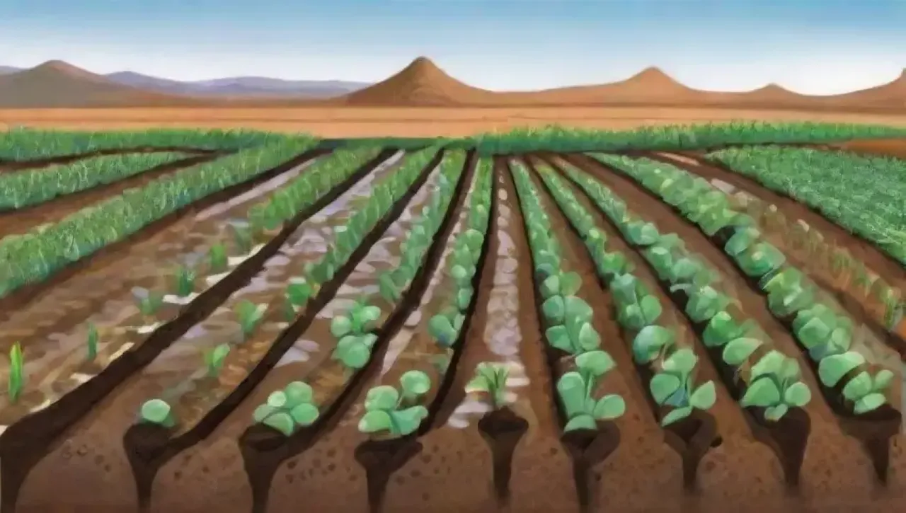 Un paisaje agrícola vibrante y diverso enfrenta problemas de sequía, plagas y erosión