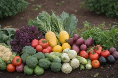 Ciclo de cultivo con colores y texturas variadas