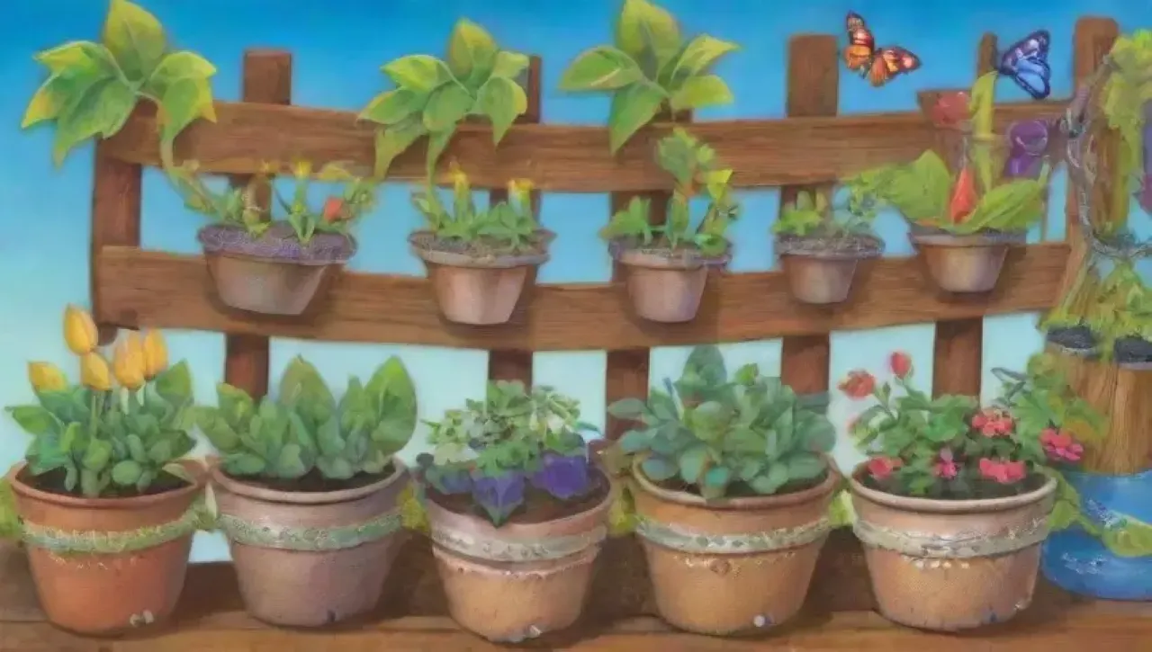 Un jardín vibrante y lleno de vida