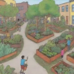 Jardines urbanos promueven la participación comunitaria y el aprendizaje sostenible en la naturaleza