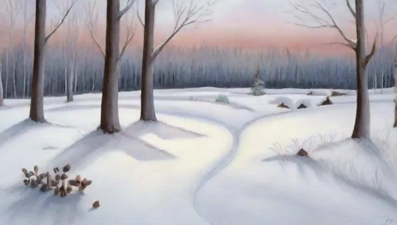 Un paisaje invernal sereno y lleno de promesas de renovación