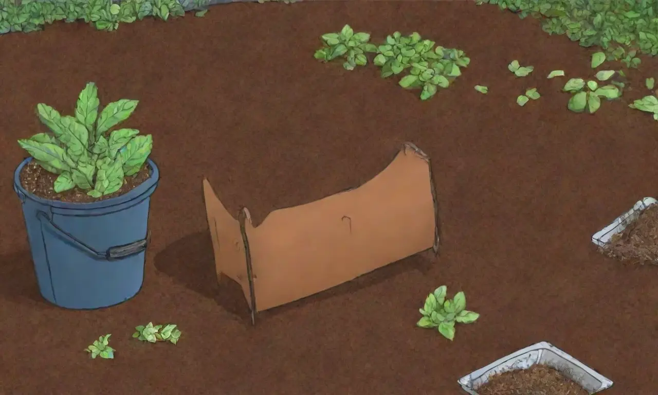 Materiales para compostaje y prácticas de jardinería ecológica