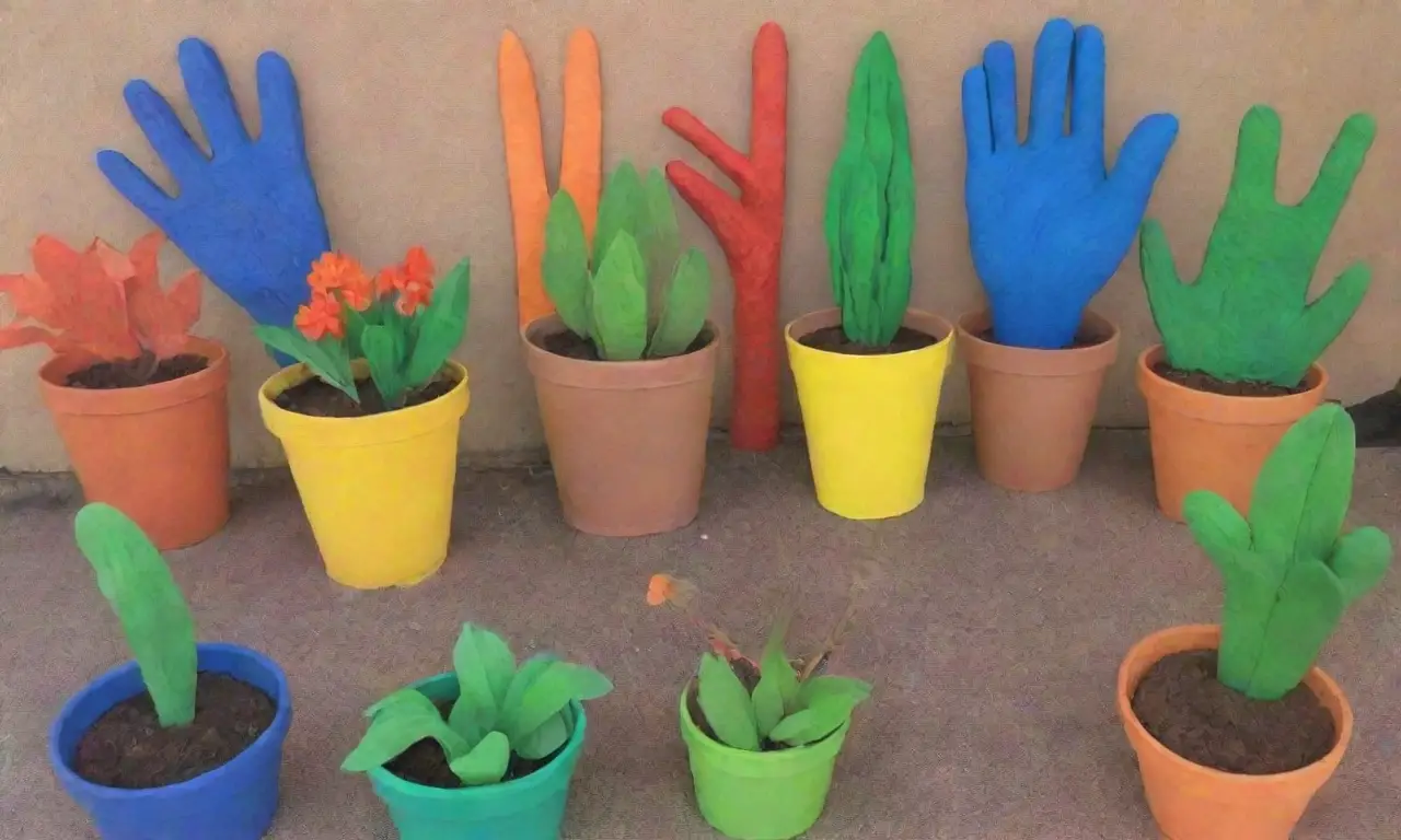 Artesanía creativa y sostenible con materiales naturales y colores vibrantes