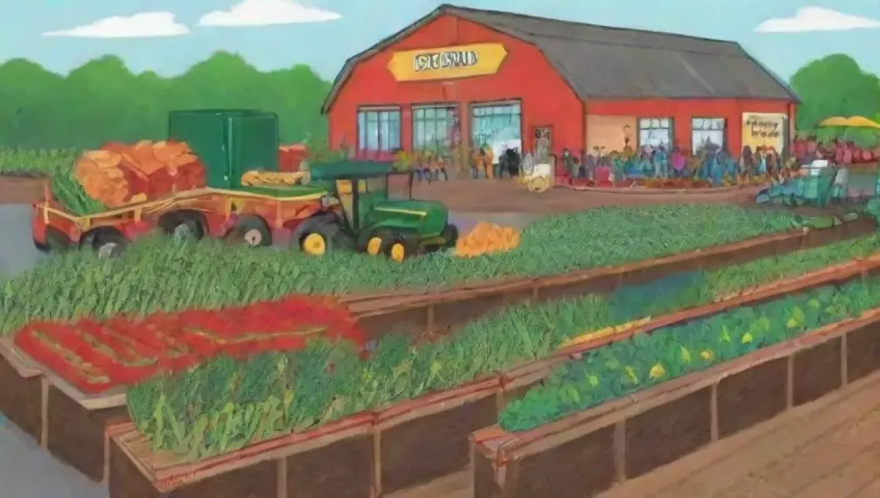 Un vibrante retrato de la vida agrícola, lleno de cosechas, trabajo en equipo y dinámicas de mercado