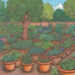 Herencia viva de plantas tradicionales en un jardín sostenible