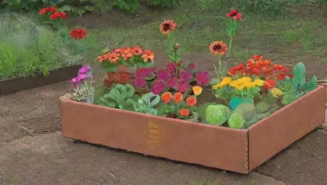 Un jardín vibrante y lleno de vida