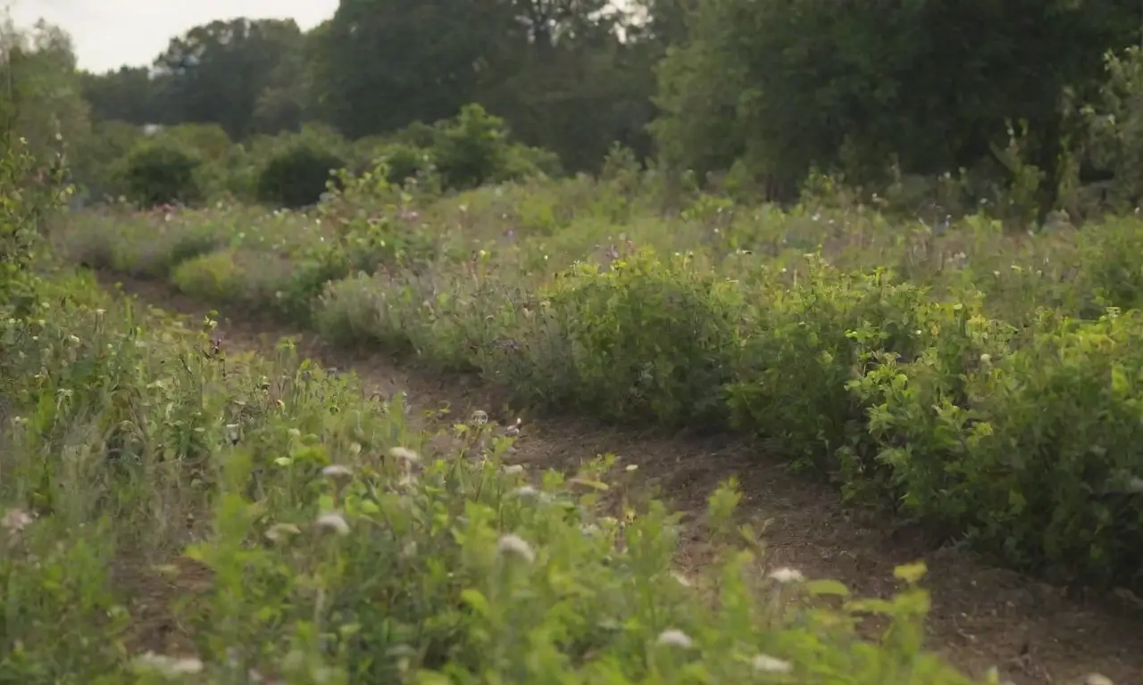 Paisajes verdes vibrantes con jardines orgánicos