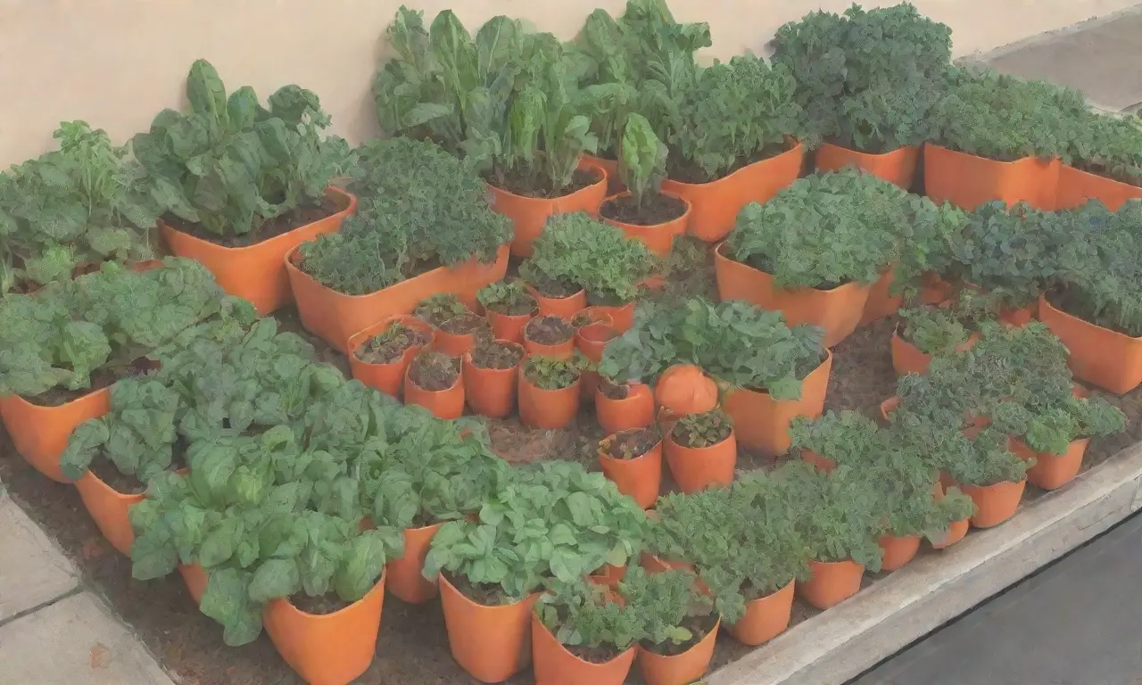 Jardín urbano con plantas esenciales y colorido sostenible