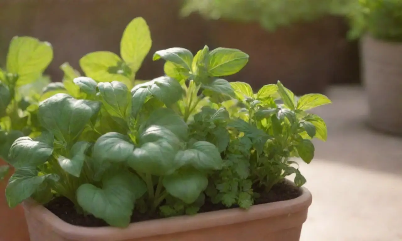 Hierbas fáciles de cultivar en macetas: albahaca