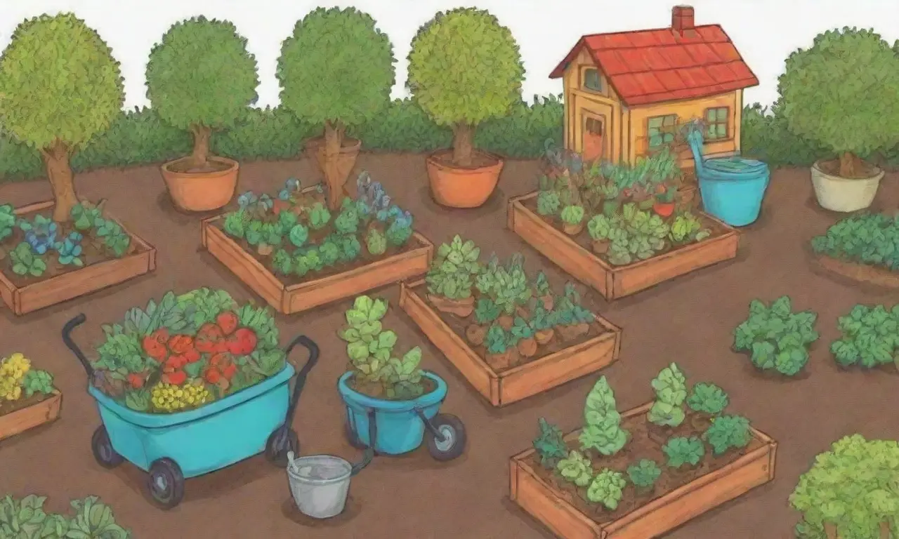 Programa de jardinería estacional con plantas coloridas y consejos prácticos