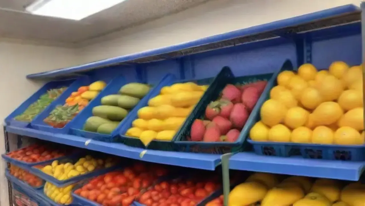 Frutas vibrantes y frescas en un ambiente organizado y acogedor