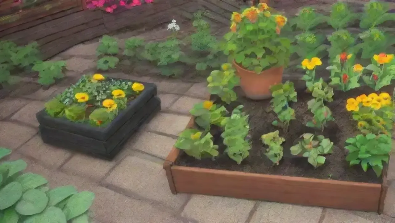 Un jardín vibrante lleno de vida y colores en primavera