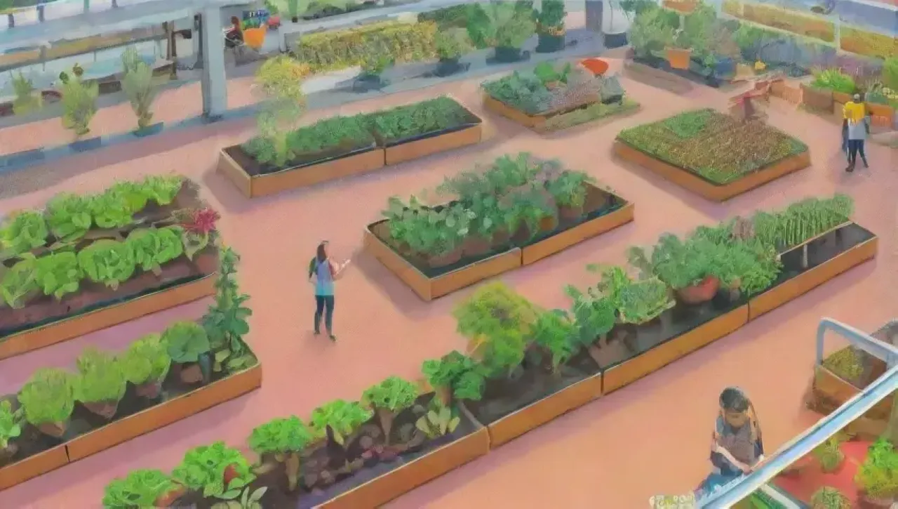 Una comunidad diversa se conecta y comparte en un entorno vibrante de jardinería hidroponica