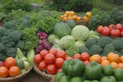 Jardines verdes y huertos vibrantes promueven vida saludable y sostenible