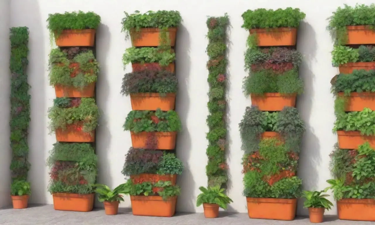 Jardín vertical sostenible y eficiente con diseño modular y fácil mantenimiento